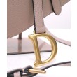 Borsa da sella Christian Dior con cinturino caffè scuro