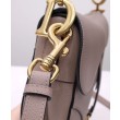 Borsa da sella Christian Dior con cinturino caffè scuro