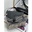 Borsa da uomo Dior Mini Saddle Messenger Oblique Jacquard