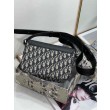 Borsa da uomo Dior Mini Saddle Messenger Oblique Jacquard