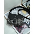 Borsa da uomo Dior Mini Saddle Messenger Oblique Jacquard