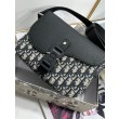 Borsa da uomo Dior Mini Saddle Messenger Oblique Jacquard