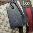 Bora Pari all'originale replica da viaggio media Gucci Savoy 681295 Nera