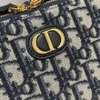 Borse Replica Alta Qualità Dior 30 Montaigne Box Dior Oblique Jacquard Blu