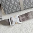 Borsa Dior Lingot 50 Duffle CD Diamond Canvas grigia