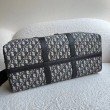 Borsa Dior Lingot 50 Duffle Oblique Jacquard Nera