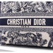 Borsa Dior Medium Lady D-Lite Toile de Jouy Ricamo Blu