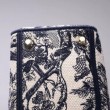 Borsa Dior Medium Lady D-Lite Toile de Jouy Ricamo Blu