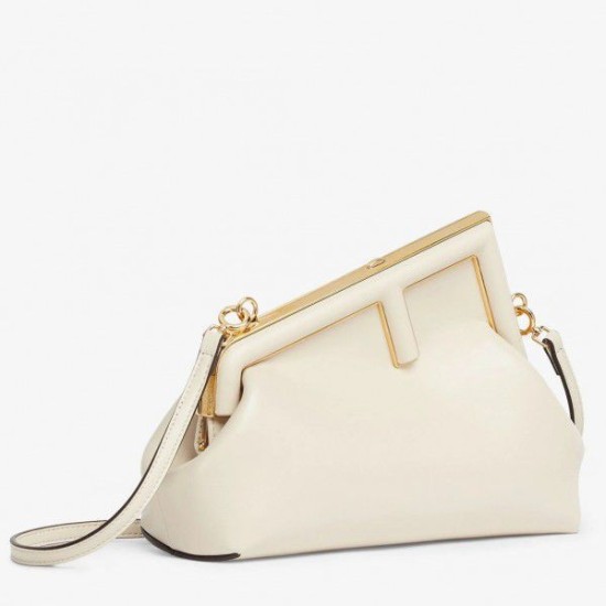 Borsa Fendi First Small In Nappa Menta Bianca