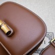 Replica Perfetta Gucci Bamboo 1947 mini con manico superiore 686864 Claret