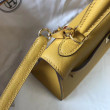 Qualità superiore replica Hermes Kelly 25cm Sellier Epsom in pelle gialla Qualità superiore replica Hermes Kelly 25cm Sellier Epsom in pelle gialla