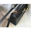 Borsa Hermes Kelly 25cm Sellier Epsom in pelle nera Borsa Hermes Kelly 25cm Sellier Epsom in pelle nera