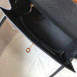Borsa Hermes Kelly 25cm Sellier Epsom in pelle nera Borsa Hermes Kelly 25cm Sellier Epsom in pelle nera