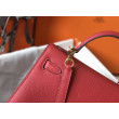 Borsa Hermes Kelly 25cm Sellier Epsom in pelle rossa Borsa Hermes Kelly 25cm Sellier Epsom in pelle rossa