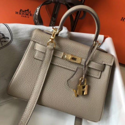 Borse Replica Hermes Mini Kelly 20 cm grigia