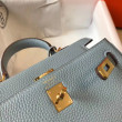 Borsa Hermes Mini Kelly 20cm Blu Borsa Hermes Mini Kelly 20cm Blu