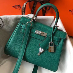 Borsa Hermes Mini Kelly 20cm Malachite