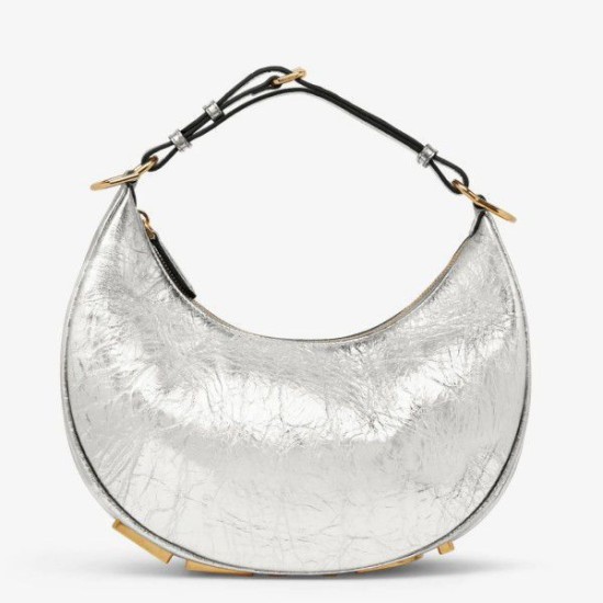 Borse Firmate Replica Hobo Piccola Fendi Fendigraphy Argento