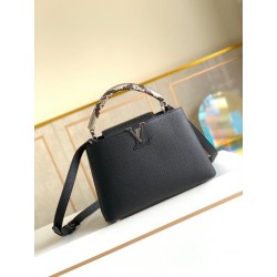 Borsa LV Capucines BB con manico in pitone N92040