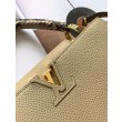 Borsa LV Capucines MM con manico in pitone N92802