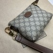Borsa Messenger Gucci con Interlocking G 723306 Marrone