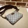 Borsa Messenger Gucci con Interlocking G 723306 Marrone