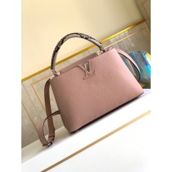 Borsa MM LV Capucines Con Manico In Pitone N92801