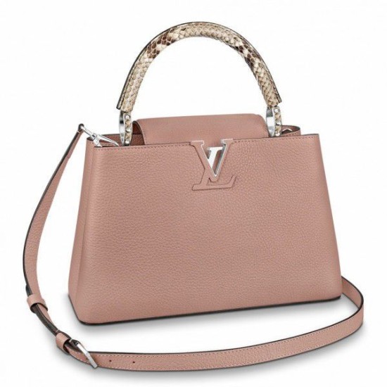 Borsa MM LV Capucines Con Manico In Pitone N92801