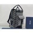 Imitazioni borse griffate tote Dior Explorer Dior Oblique Jacquard nera