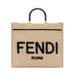Borse Replica tote media Fendi Sunshine 8BH386 Albicocca