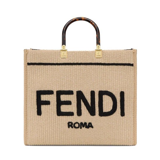 Borse Replica tote media Fendi Sunshine 8BH386 Albicocca