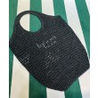 Borse Firmate Replica tote Prada in rafia nera