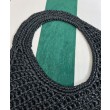 Borse Firmate Replica tote Prada in rafia nera