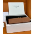 Celine Box Triomphe In Pelle Di Vitello Naturale Caffè