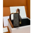 Celine Box Triomphe In Tela Triomphe E Pelle Di Vitello Caffè
