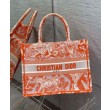 Christian Dior Medium Dior Book Tote arancione