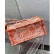 Christian Dior Medium Dior Book Tote arancione