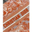 Christian Dior Medium Dior Book Tote arancione