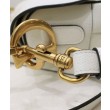 Christian Dior Mini borsa a sella con cinturino bianco