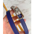 Cintura Hermes Lucky 15 Reversibile Blu/Gialla