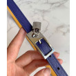 Cintura Hermes Lucky 15 Reversibile Blu/Gialla