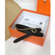 Cintura in pelle Hermes Epsom Glod Hardware nera Cintura in pelle Hermes Epsom Glod Hardware nera