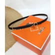 Cintura in pelle Hermes Epsom Glod Hardware nera Cintura in pelle Hermes Epsom Glod Hardware nera