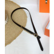 Cintura in pelle Hermes Epsom Glod Hardware nera Cintura in pelle Hermes Epsom Glod Hardware nera