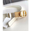 Cintura reversibile Christian Dior 30 Montaigne dorata