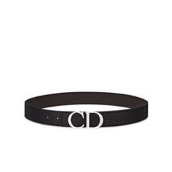 Alta gamma replica Cintura reversibile Christian Dior con cinturino nero