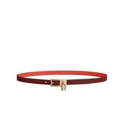 Pari all'originale replica Cintura reversibile Hermes Lucky 15 rossa