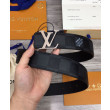 Cintura reversibile LV con iniziali LV da 40 mm nera