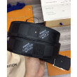 Cintura reversibile LV con iniziali LV da 40 mm nera