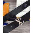 Cintura reversibile LV con iniziali LV da 40 mm nera